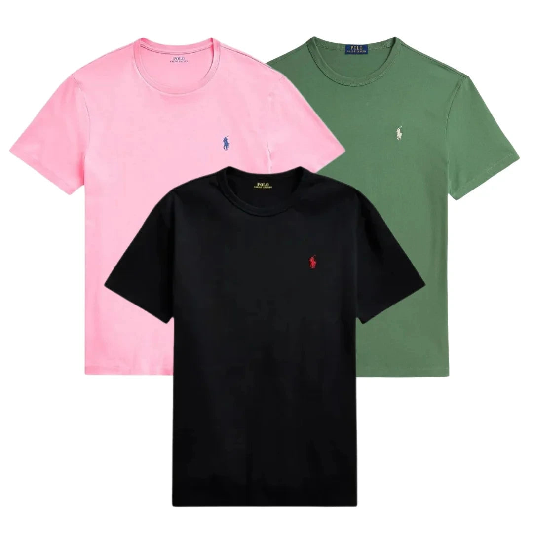 3 PACK – T-SHIRTS EN COTON COUPE SLIM HOMMES